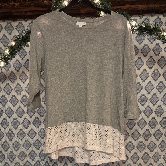 J Jill 3/4 Sleeve Ultra Soft Blouse Size 1X - Picture 2 of 5